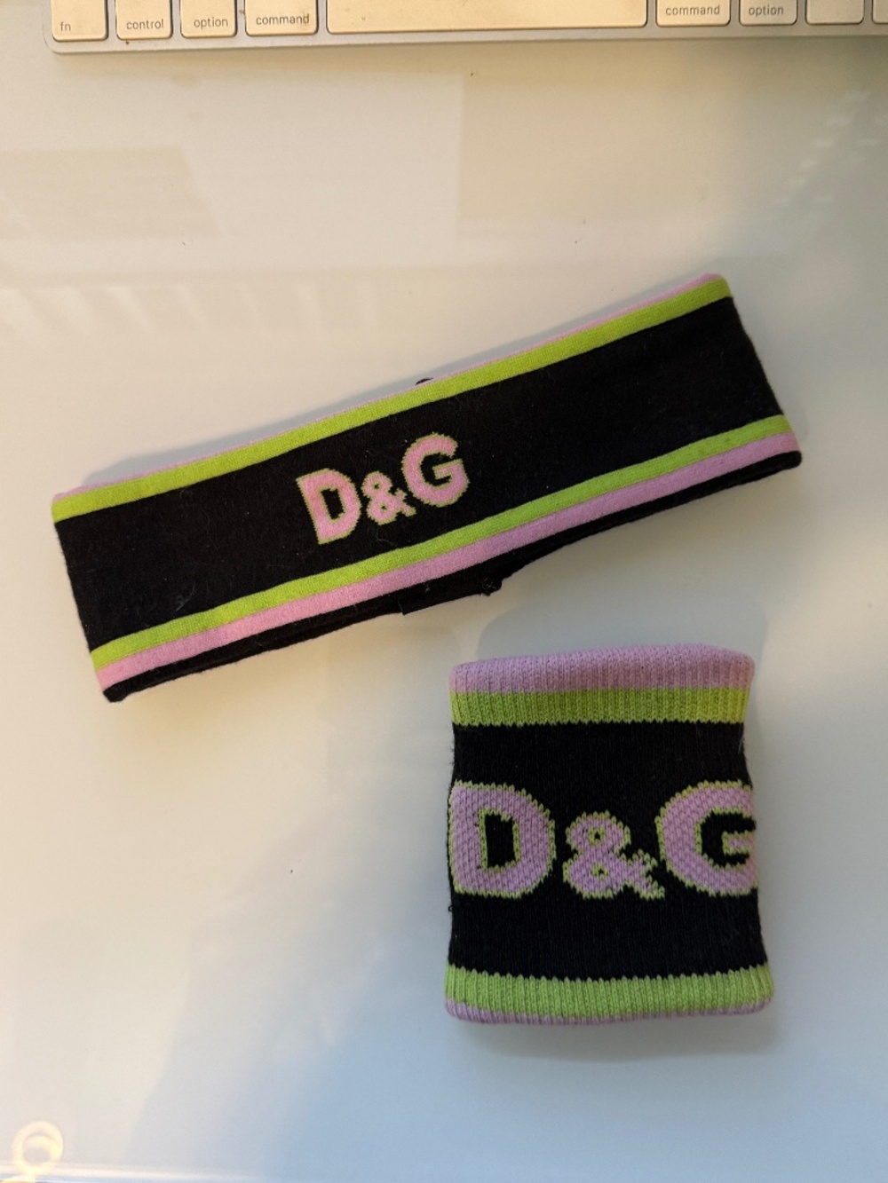 Authentic Dolce & Gabbana Headband & Wristband